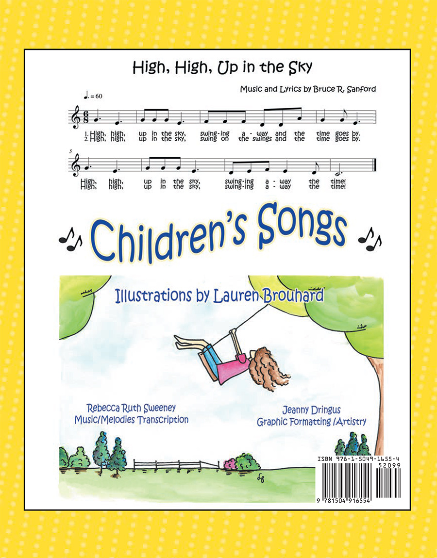 children's songs back cover